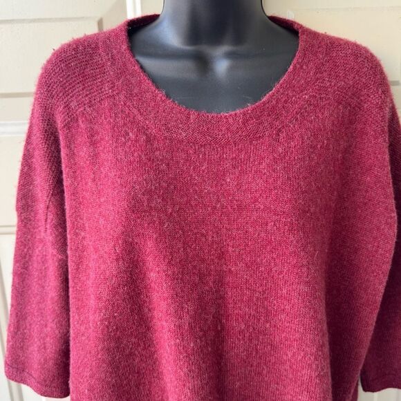 PERUVIAN CONNECTION Women's Burgundy Sweater Sz XS/S - Picture 6 of 14